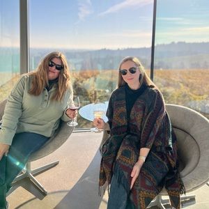 French Laundry fall winter cozy vibes poncho